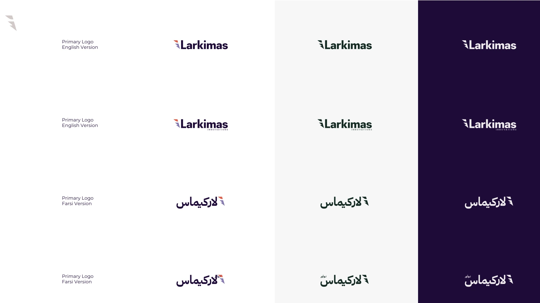 Original iLarkimas identity guideline, page 8