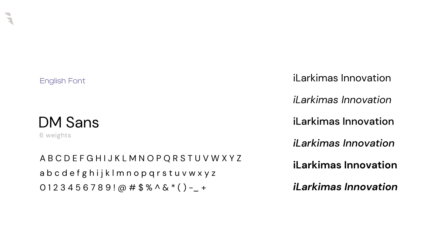 Original iLarkimas identity guideline, page 12